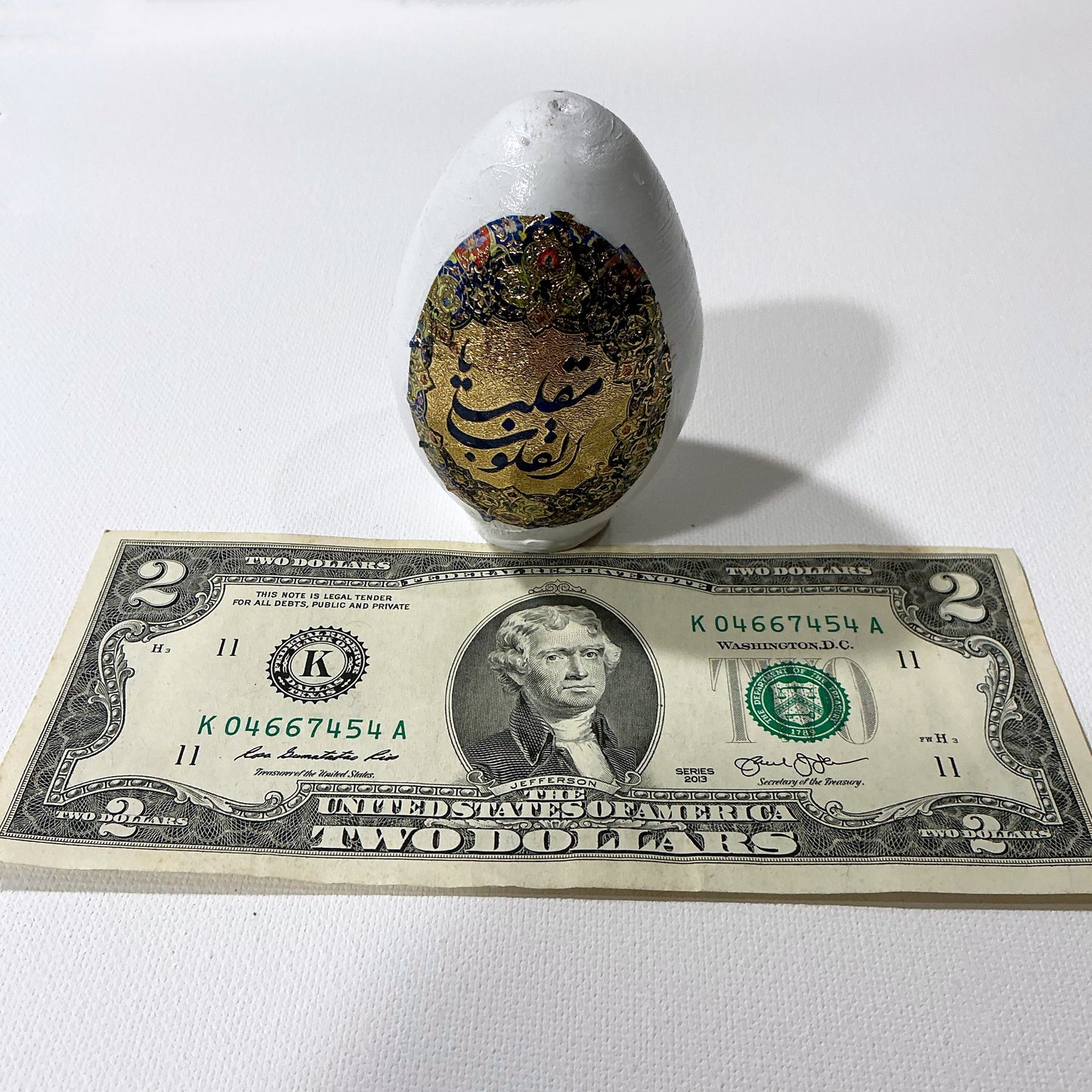 Beautiful Egg For Persian Haftseen & Home Decor with Calligraphy - Style#2