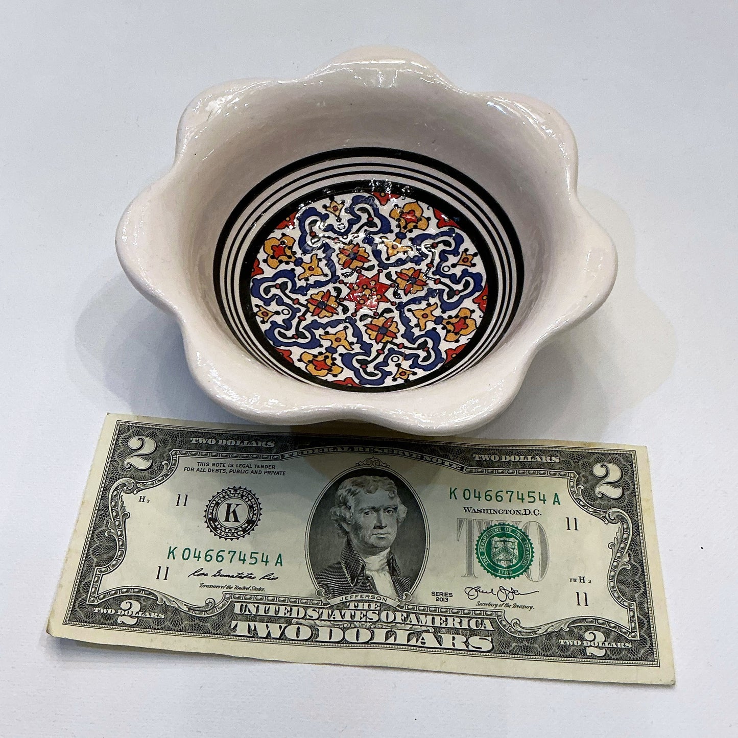 Enameled Ceramic Bowl - Perfect for Your Haftseen, Home or Office Decor & Everyday Usage