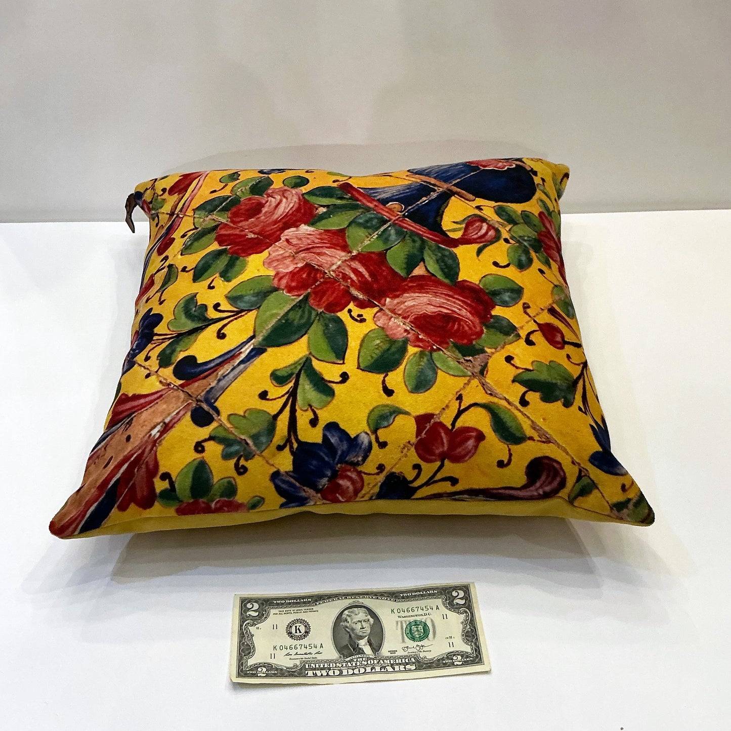 Velvet 12"x12" Cushion Cover with Beautiful Print for your Home Decor, Style 1