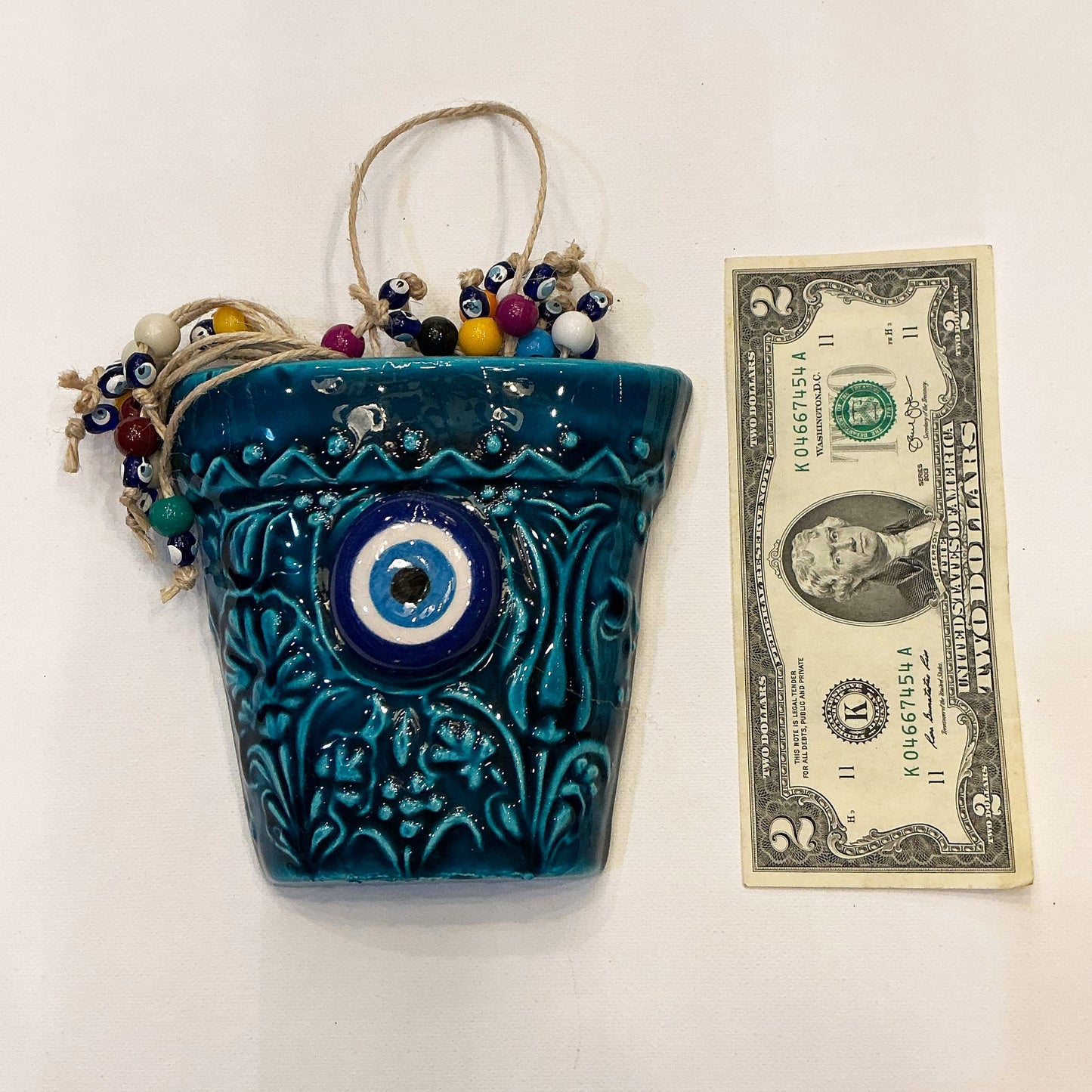 Beautiful Ceramic Wall Hanging Evil's Eye for your Home Decor