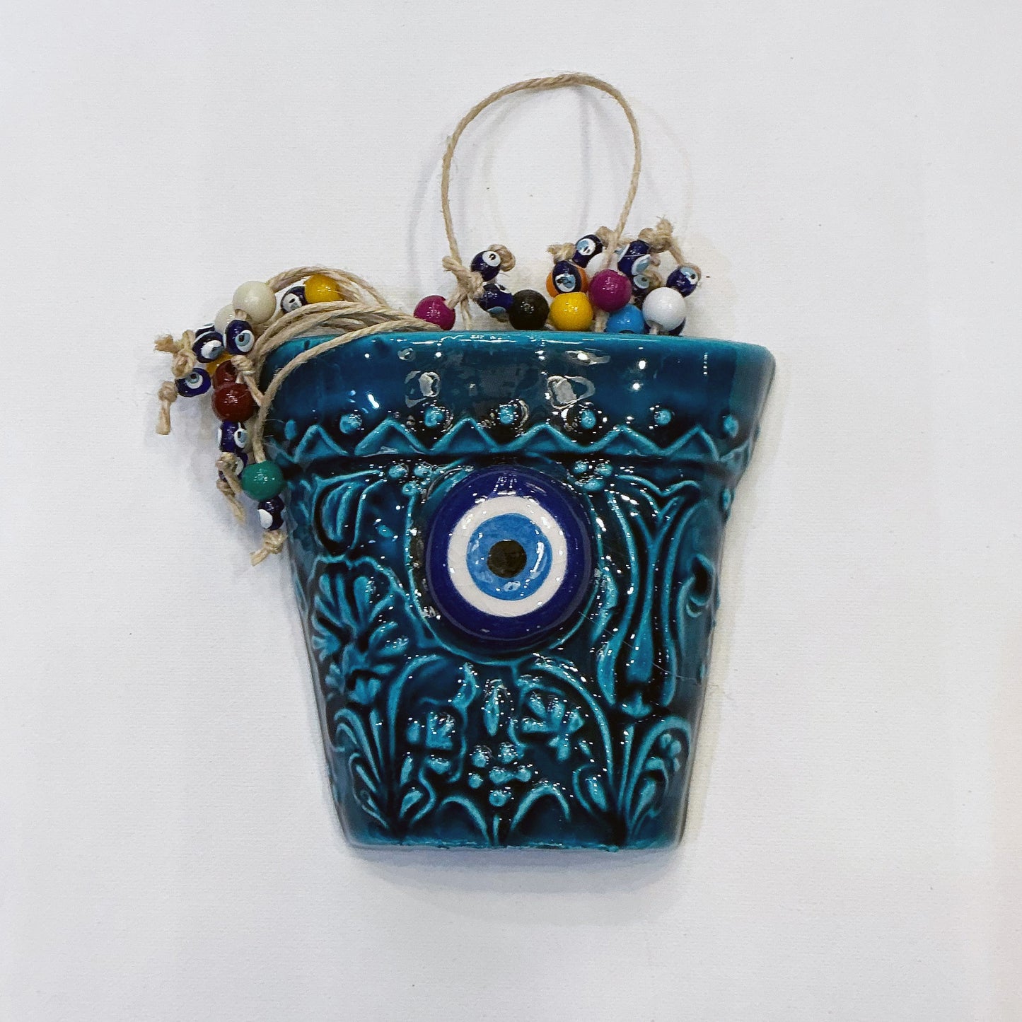 Beautiful Ceramic Wall Hanging Evil's Eye for your Home Decor