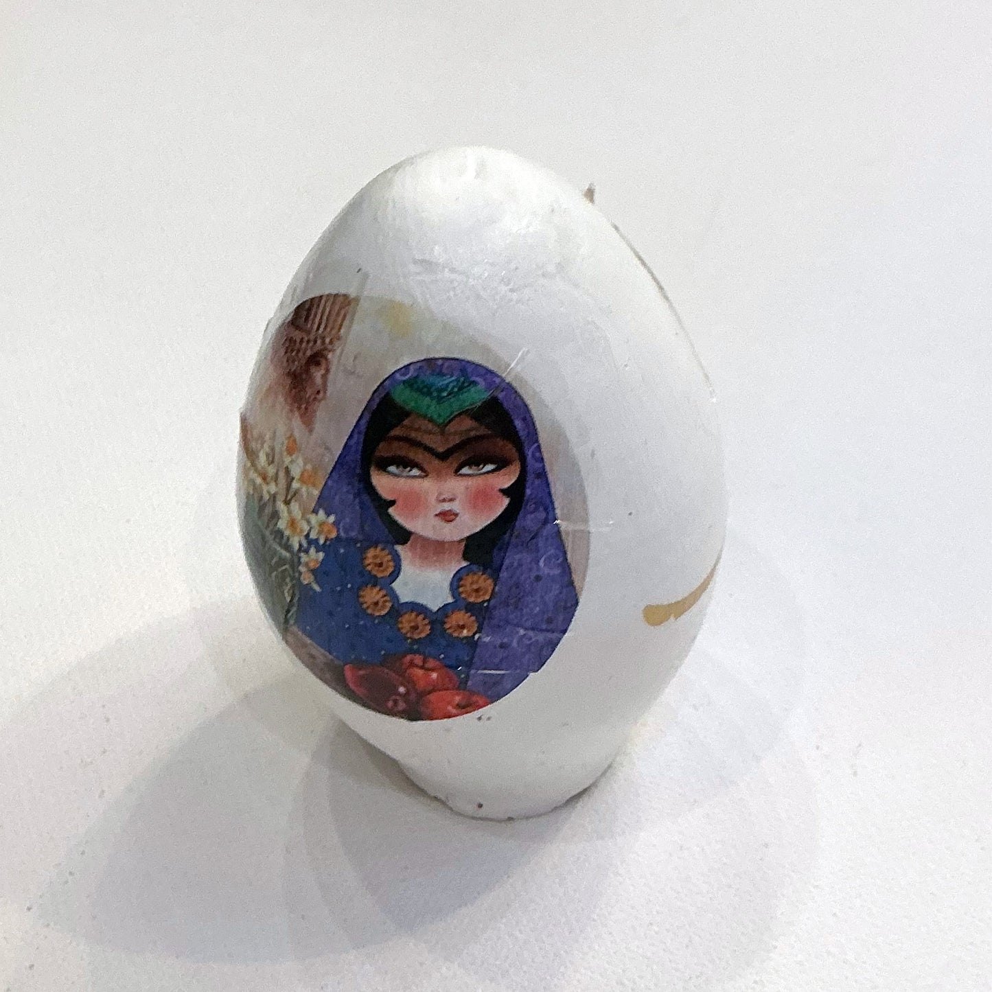 Beautiful Egg For Persian Haftseen & Home Decor with Calligraphy - Style#9