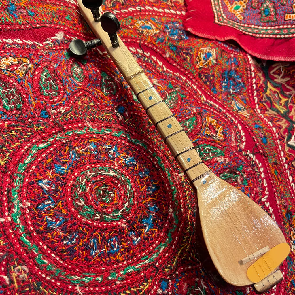 Unique Wooden Se-Tar, Persian Instrument for your Home Decor