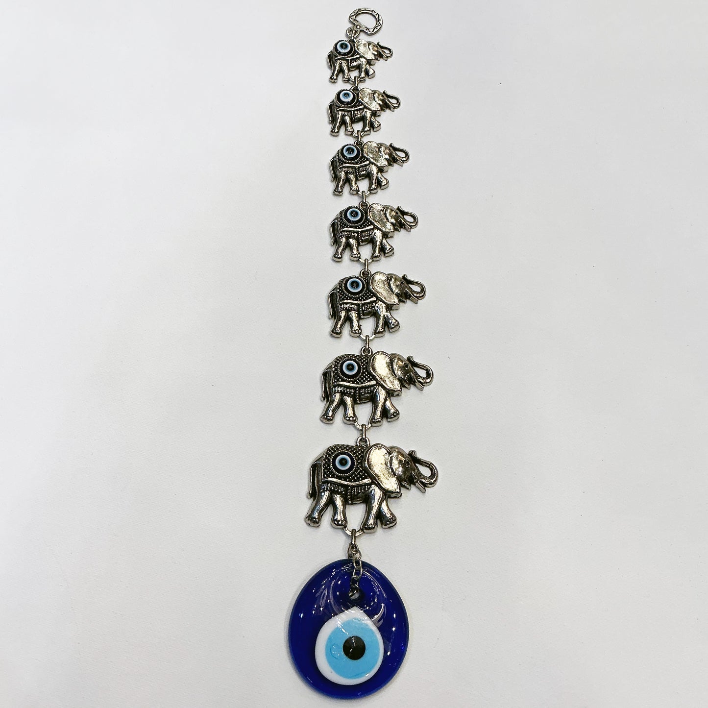 Beautiful Metal and Glass Wall Hanging Evil's Eye for your Home Decor