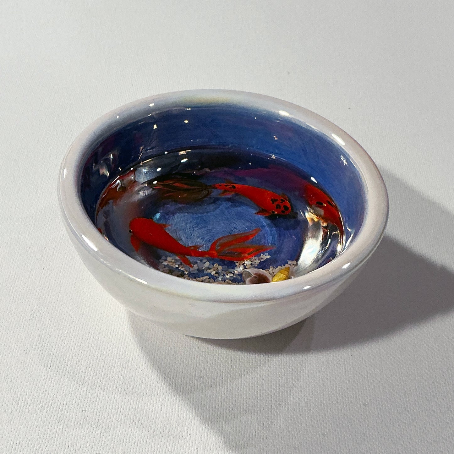 Fish Bowl - Very Beautiful White Ceramic Bowl - Style#4