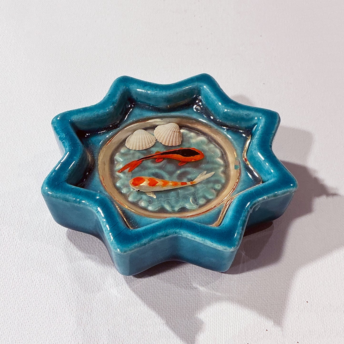 Fish Bowl - Very Beautiful Turquoise Ceramic Bowl - Style#1