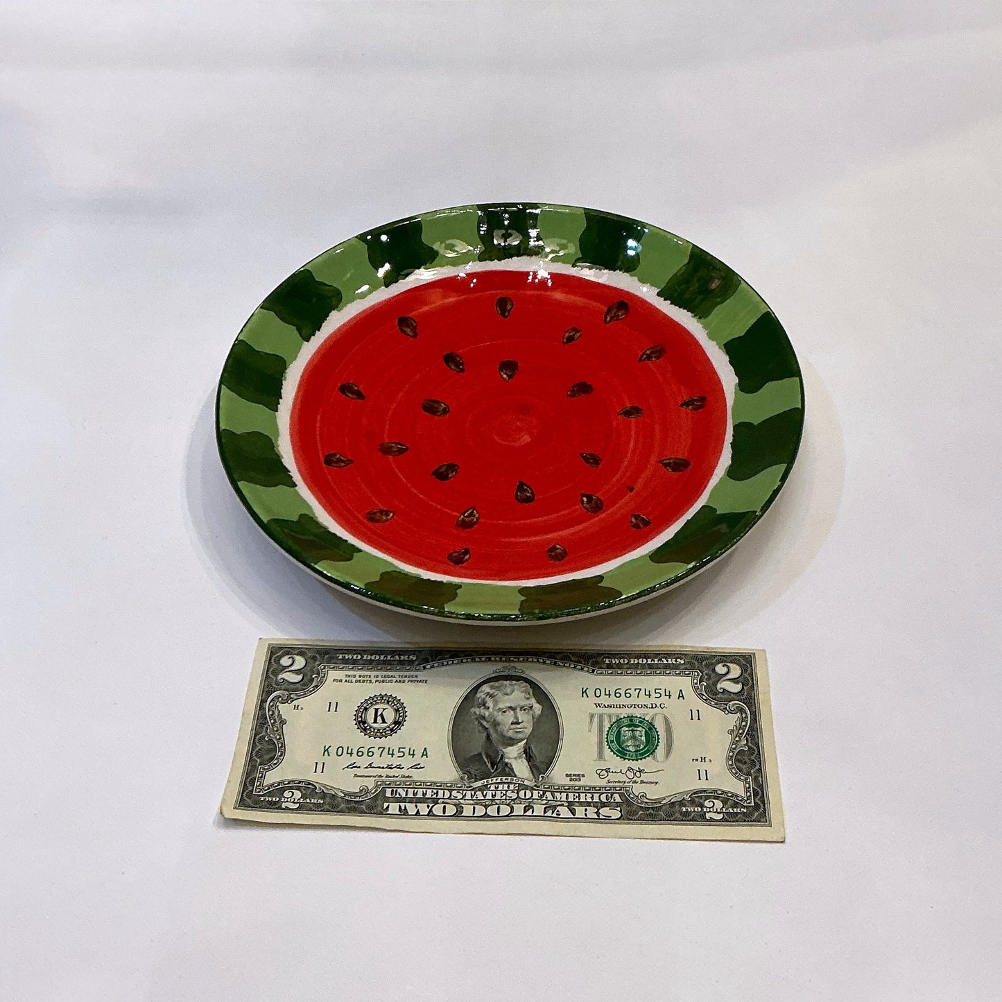 Khafan Ceramic Dish, Watermelon Design, for Your Haftseen or Yalda Night