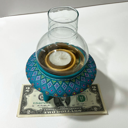 A Vintage Style Ceramic Kerosene Lamp with a Beautiful Shape
