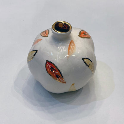 Handmade Ceramic Pomegranate Designed by 11-Carat Gold in 2 Designs