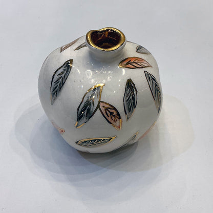 Handmade Ceramic Pomegranate Designed by 11-Carat Gold in 2 Designs