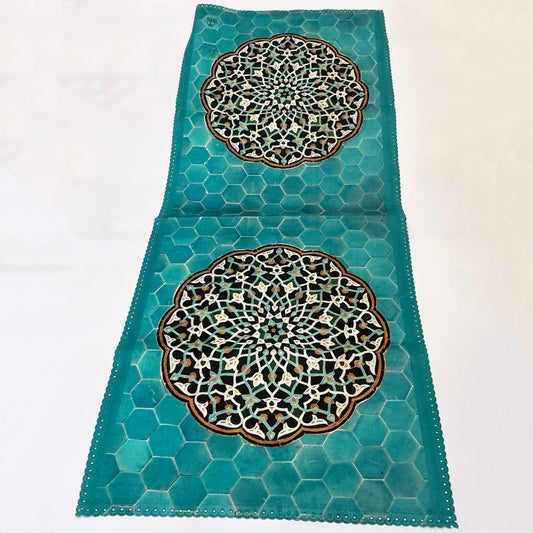 Velvet Runner, Table Cover with Beautiful Print for your Home Decor