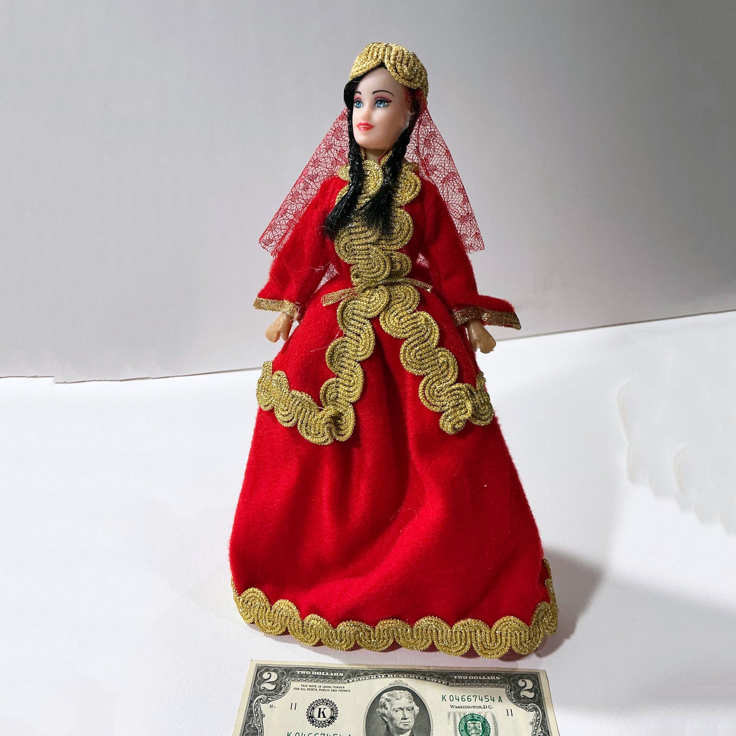 Handmade Doll with Persian Traditional Dress- Parisa in 2 Colors, For Haftseen and Home Decor